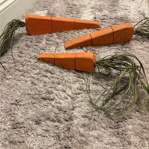 Decorative Wooden Carrots